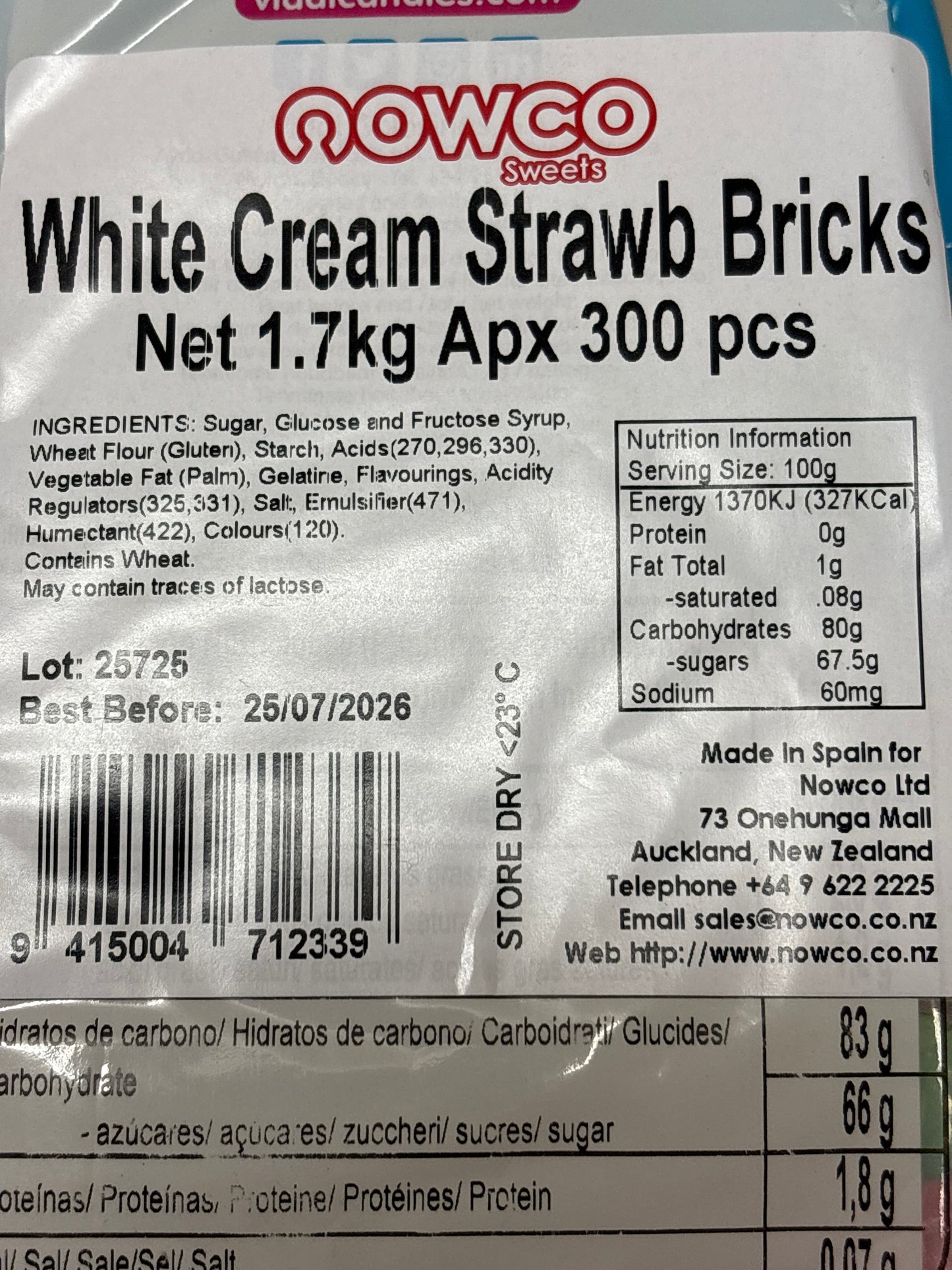 Strawberry Cream Bricks