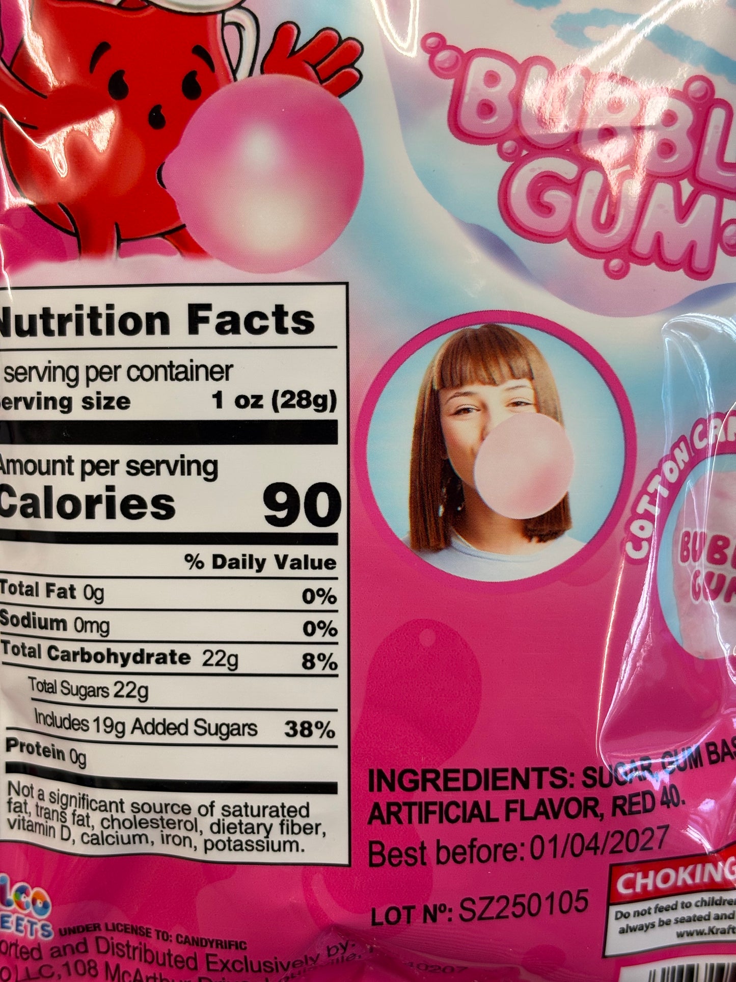 Kool-Aid Cotton Candy Bubblegum 28g