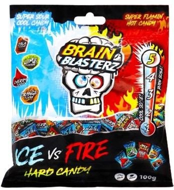 Brain Blasterz Hard Candy Ice vs Fire 100g