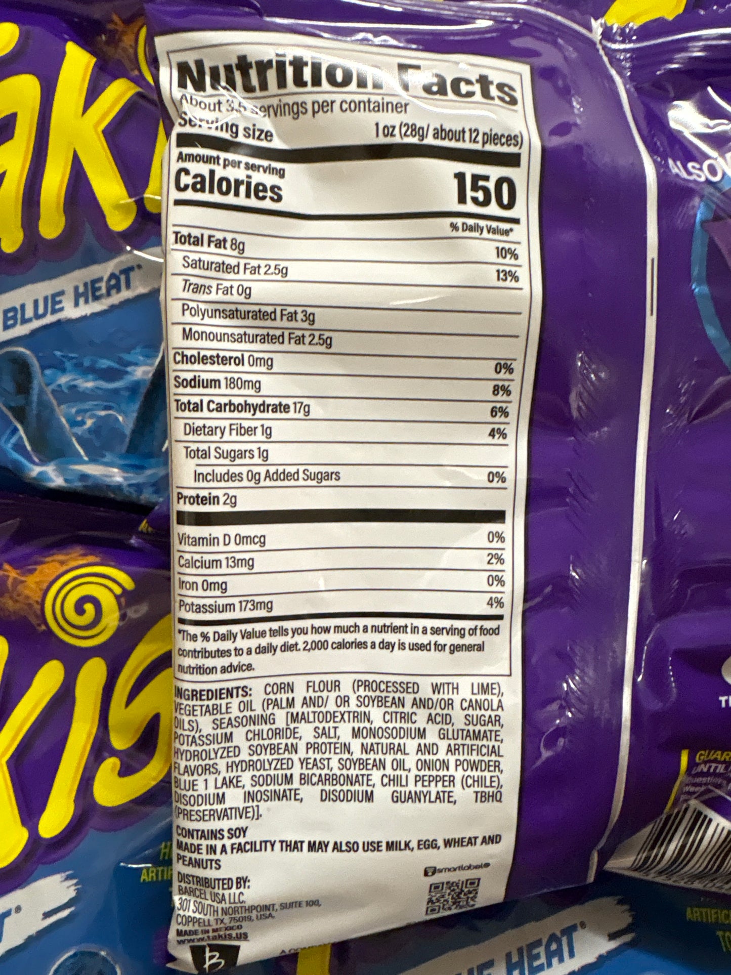 Takis Blue Heat 92.3g