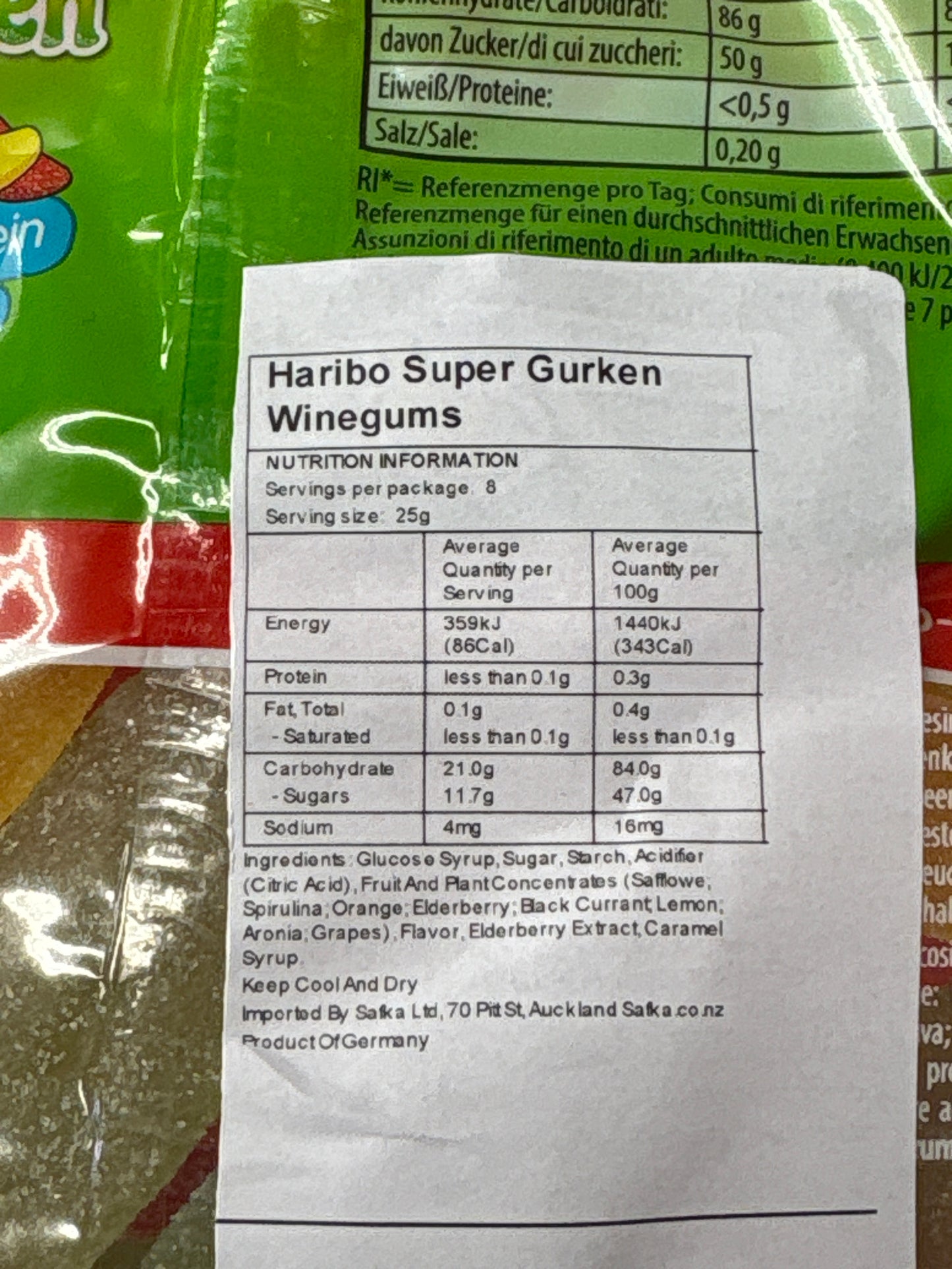 Haribo Super Gurken 175g