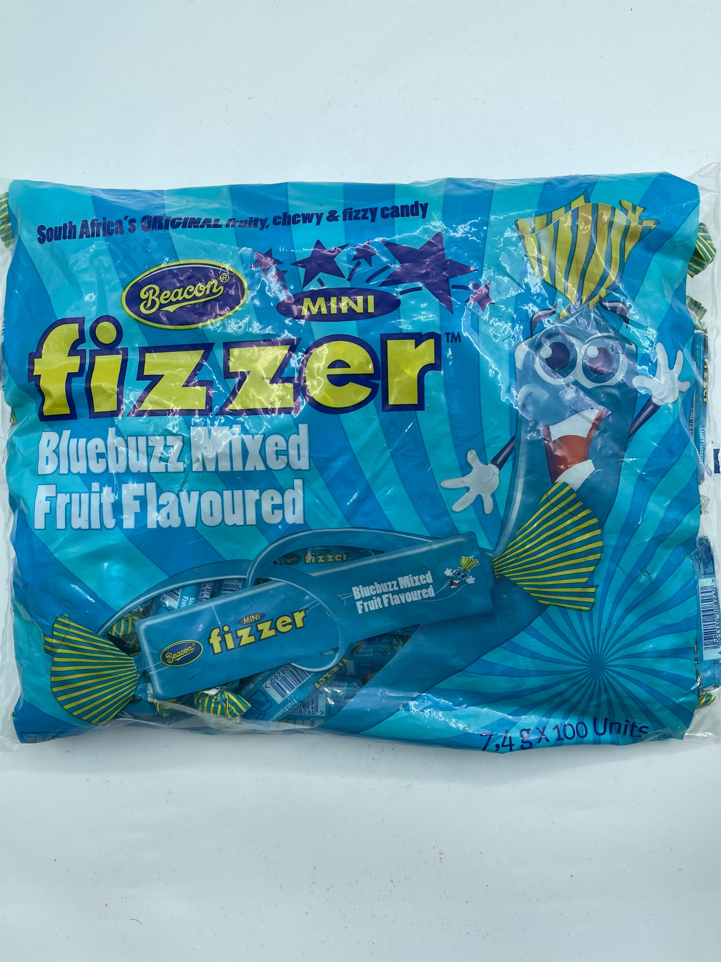 Beacon Mini Fizzer Bluebuzz Mixed Fruit Full Bag 100 x 7.4g