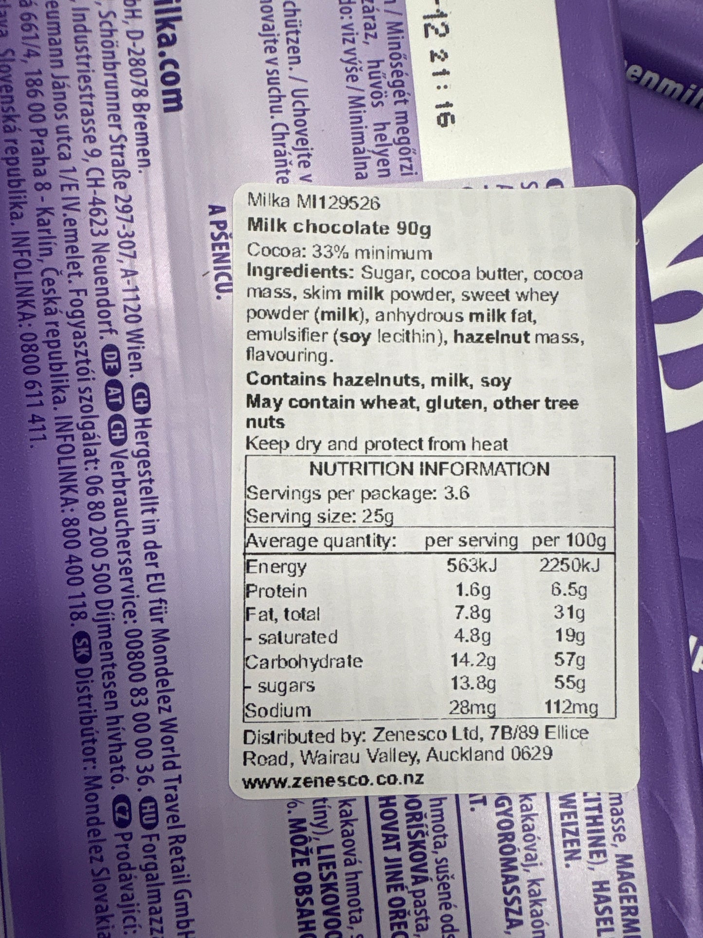 Milka Alpenmilch (milk) 90g SPECIAL
