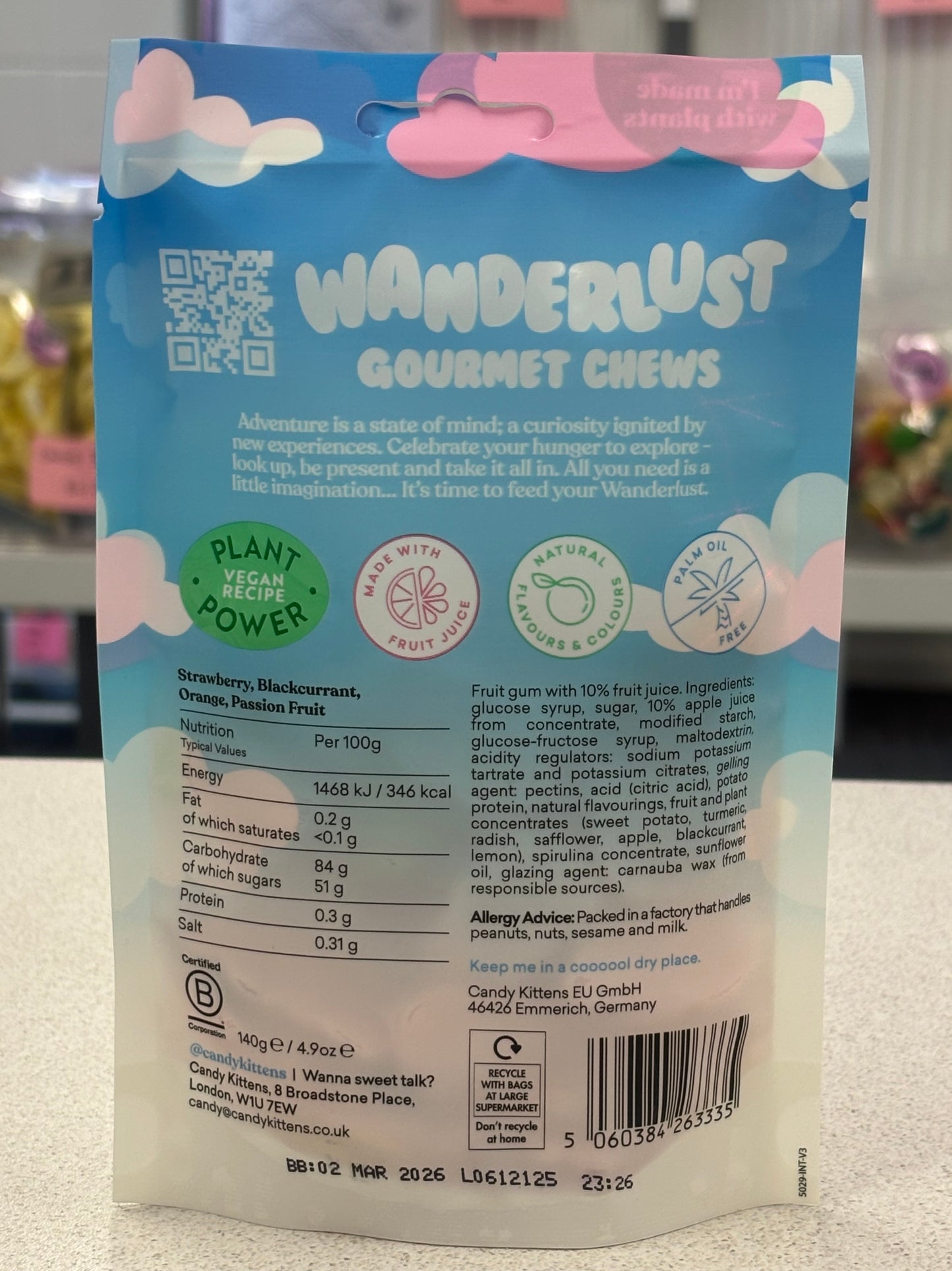 Candy Kittens Wanderlust 140g