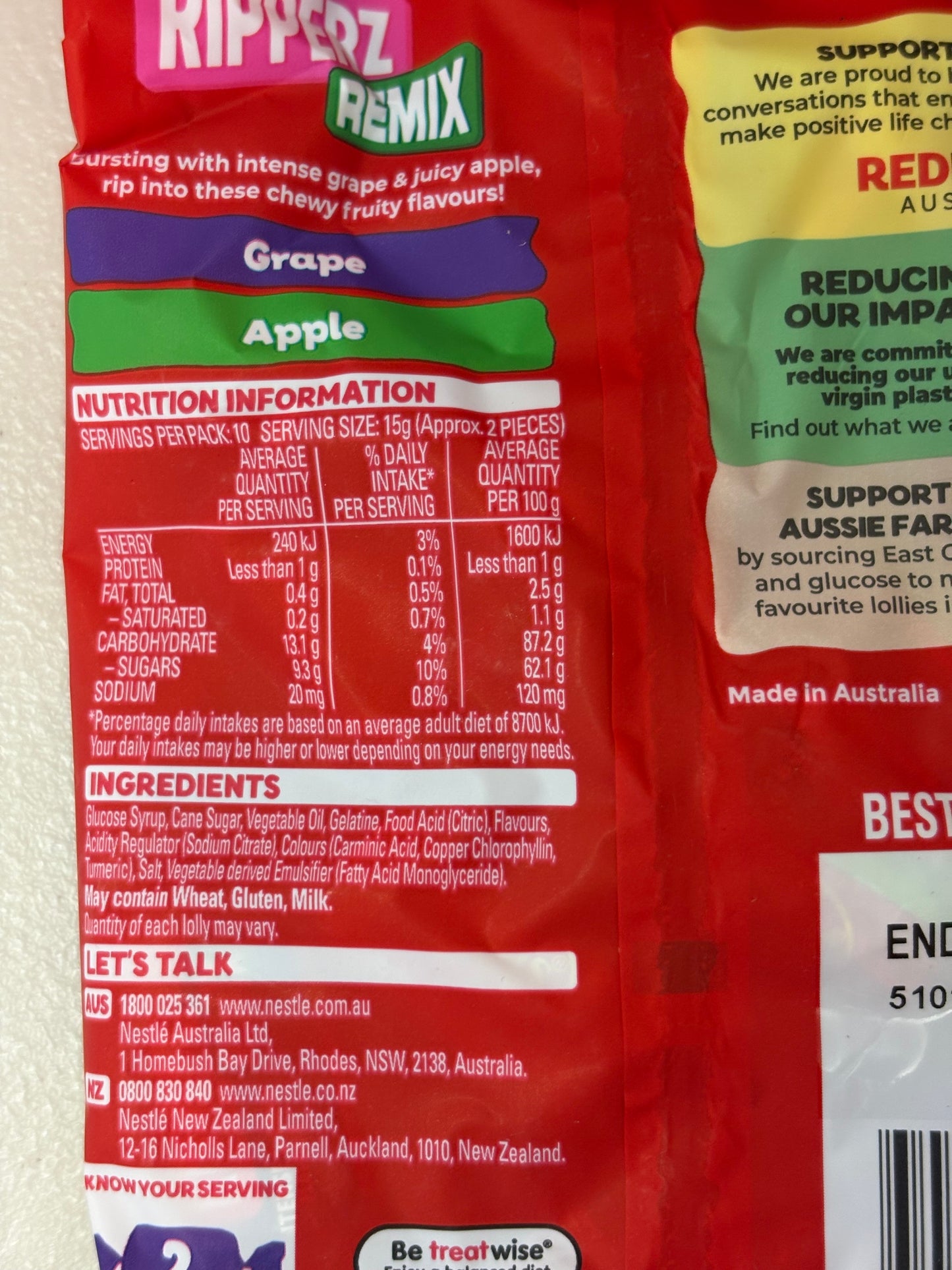 Allen’s Red Ripperz Remix 150g