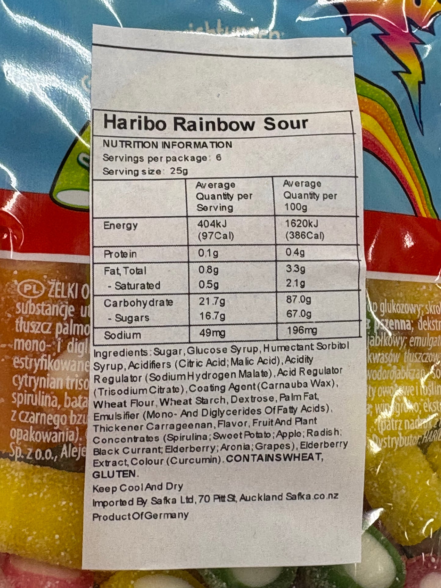 Haribo Rainbow Sauer 160g