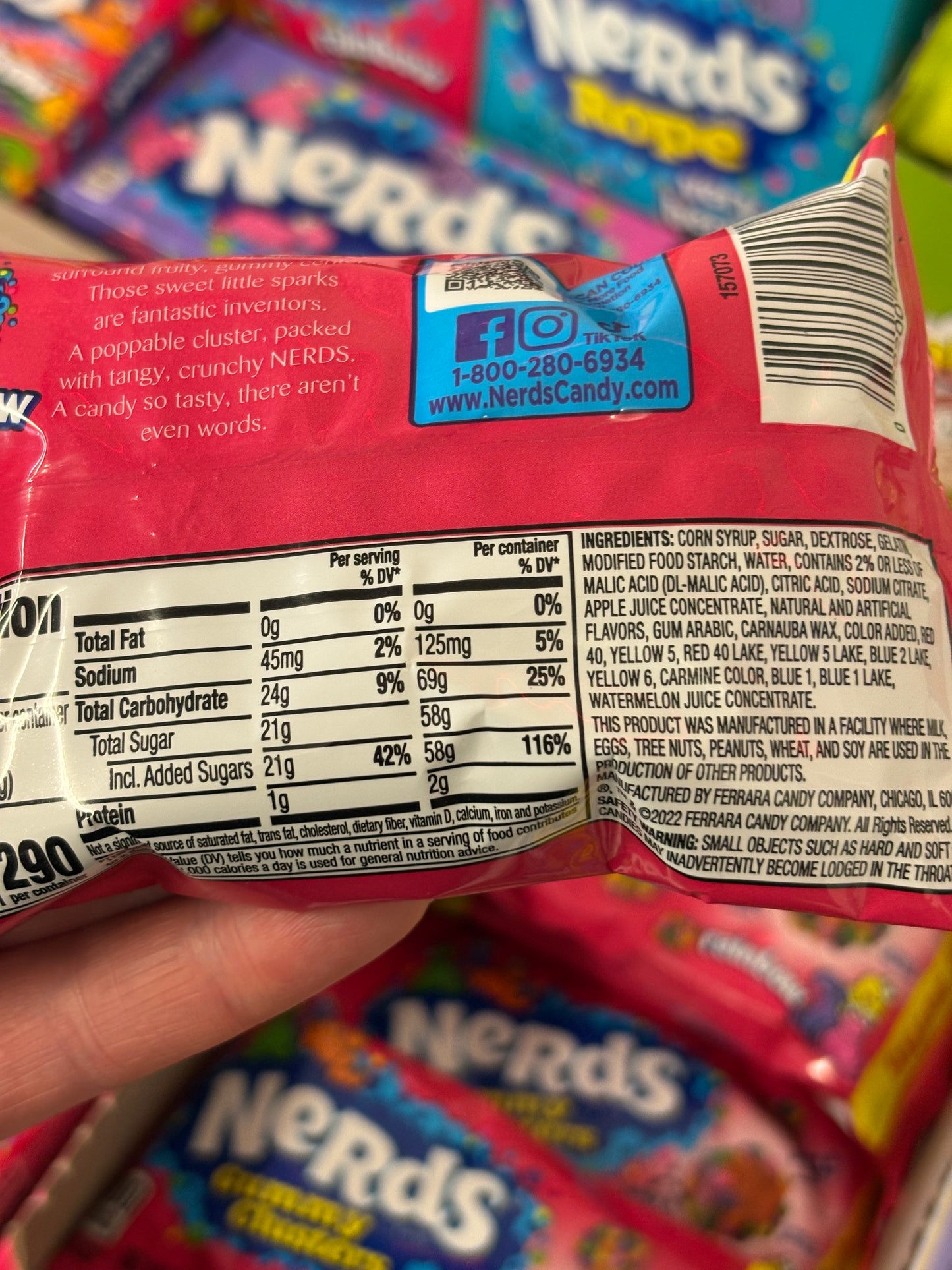 Nerds Gummy Clusters Share Pouch 85g