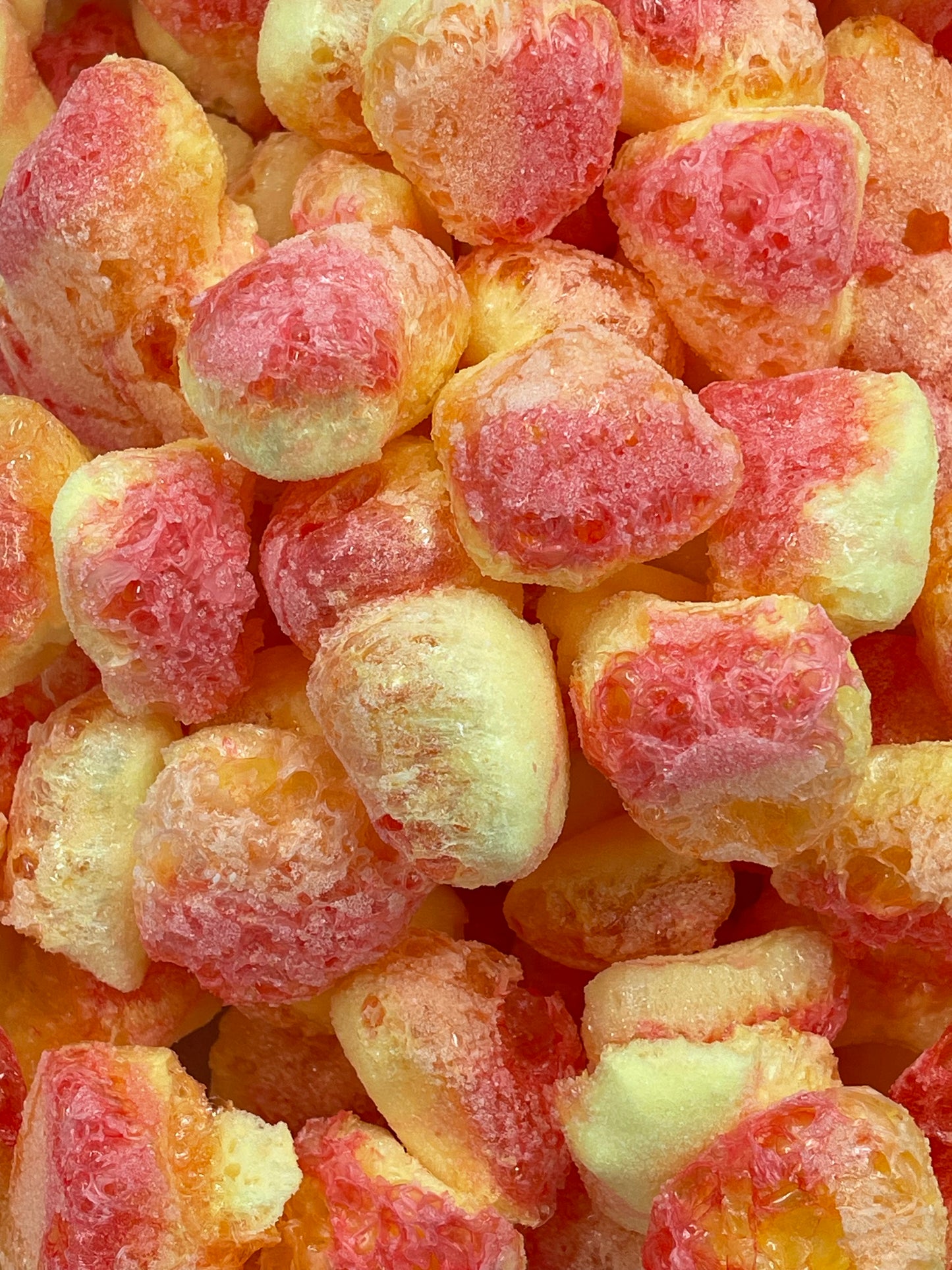 Freeze Dried Sour Peach Hearts