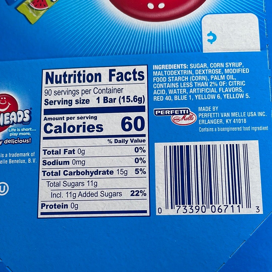 Airheads Single Bar Assorted Flavours 15.6g