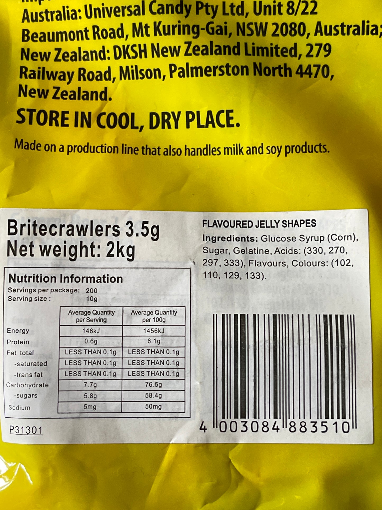 Trolli Brite Crawlers