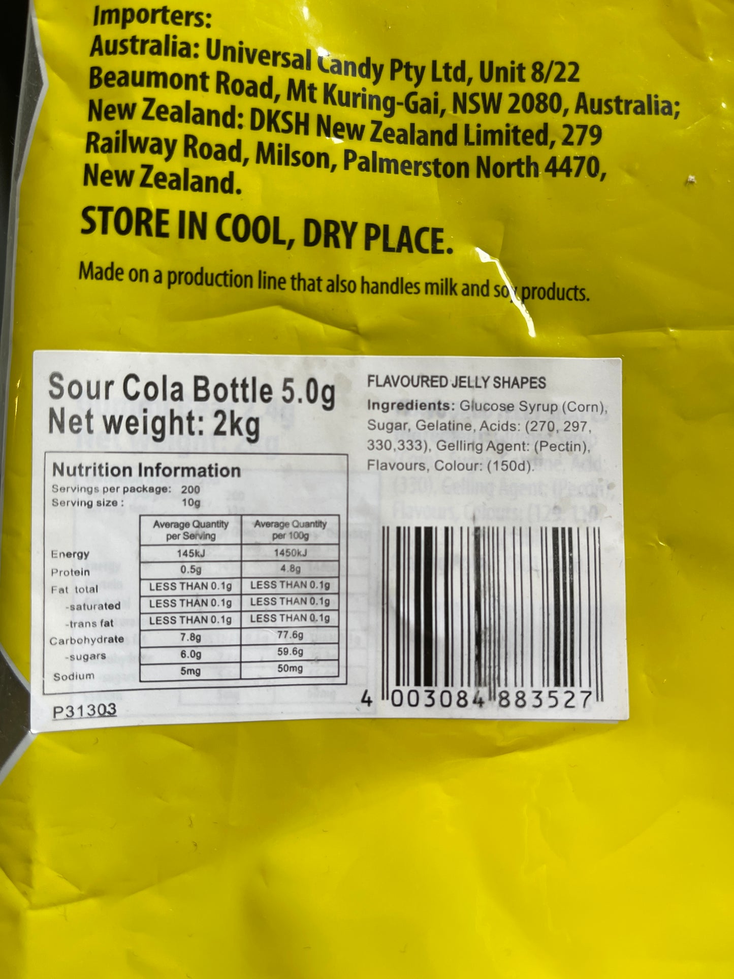 Trolli Sour Cola Bottles