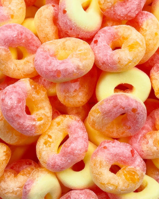 DOUBLE DEAL Freeze Sour Peach Rings & Freeze Dried Cola Bottles