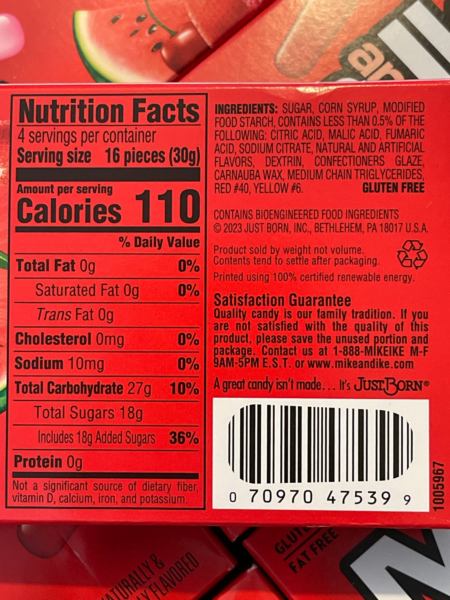 Mike & Ike Red Rageous! Theatre Box 120g