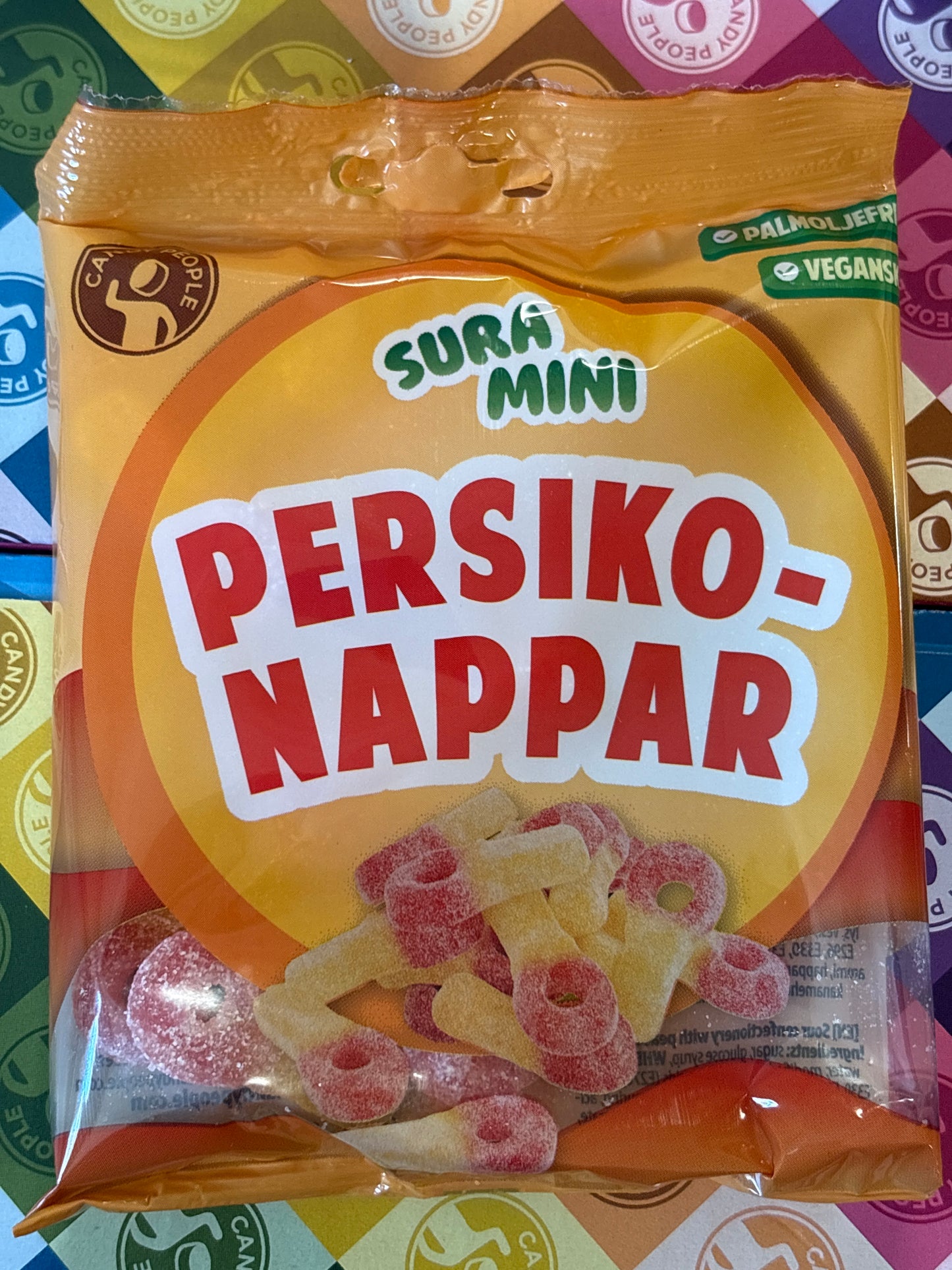 Swedish Candy People Sour Peach Minis 70g