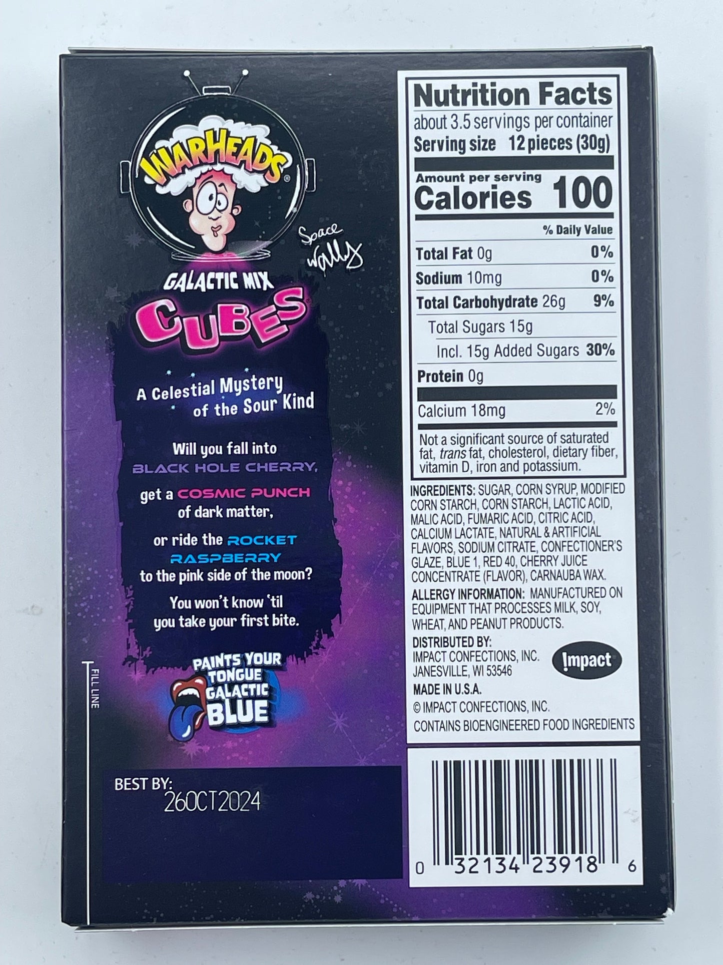 Warheads Galactic Cubes Theatre Box 99g