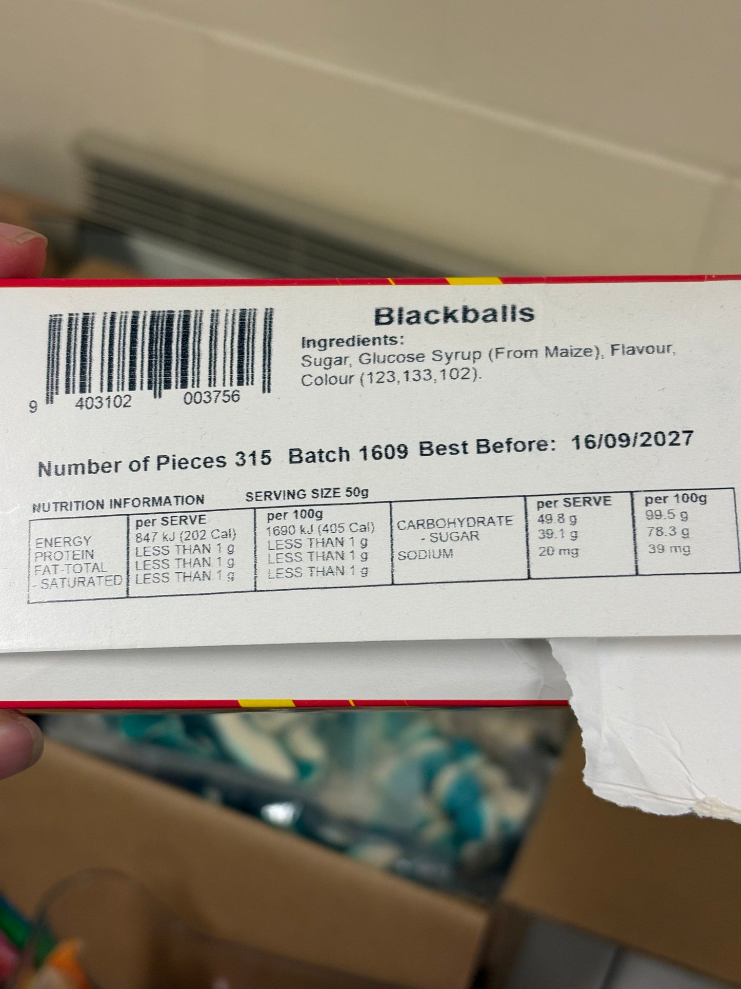 Mayceys Blackballs 150g