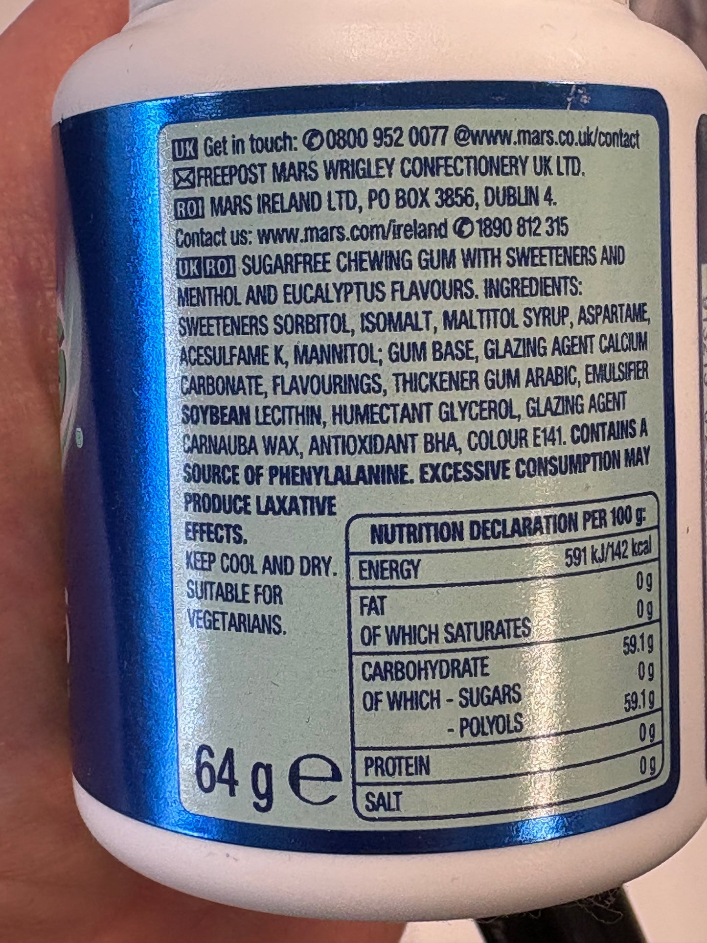 ** Airwaves Gum 46pc pottle