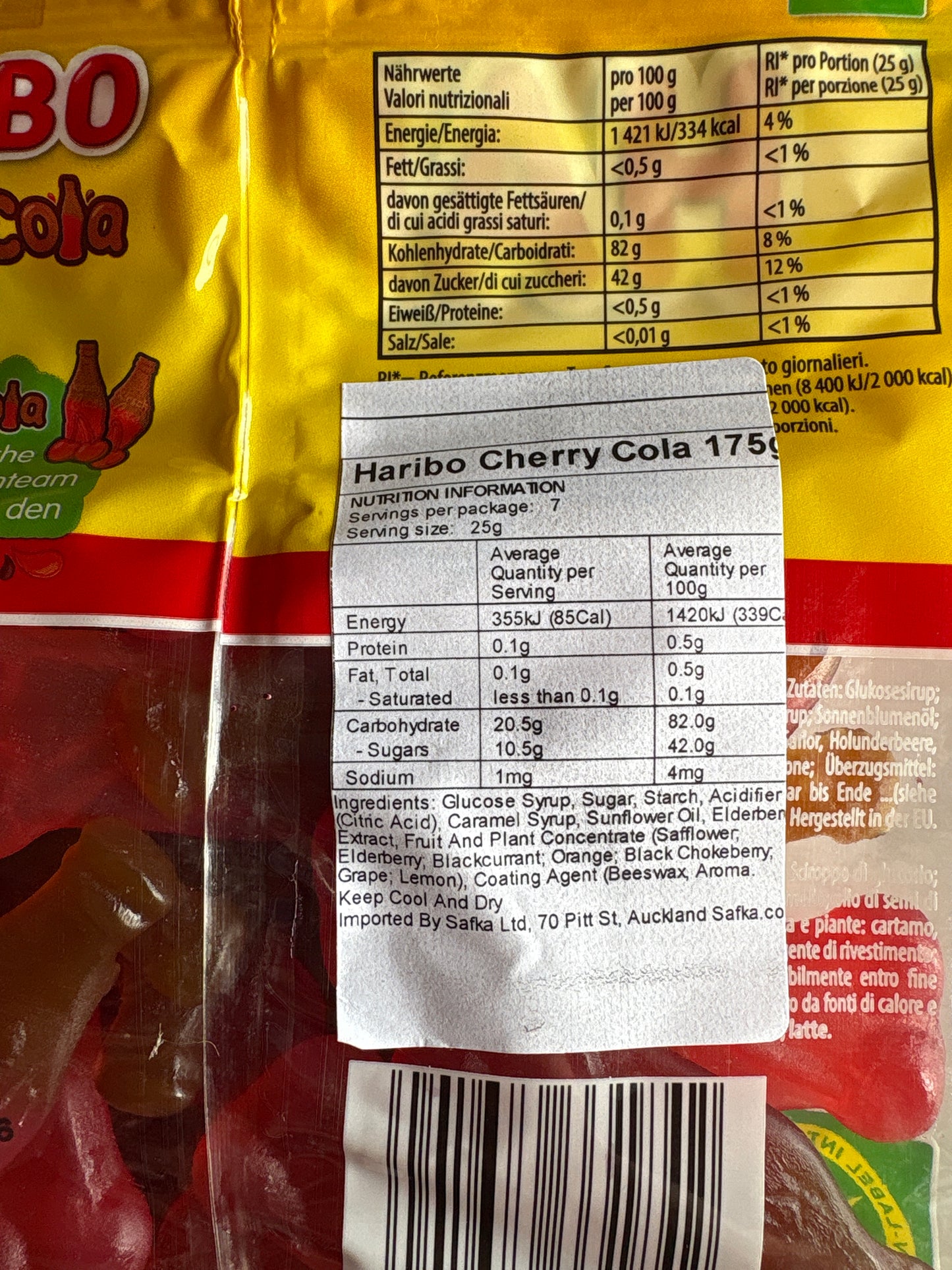 Haribo Kirsch-Cola (Cherry Cola) 175g