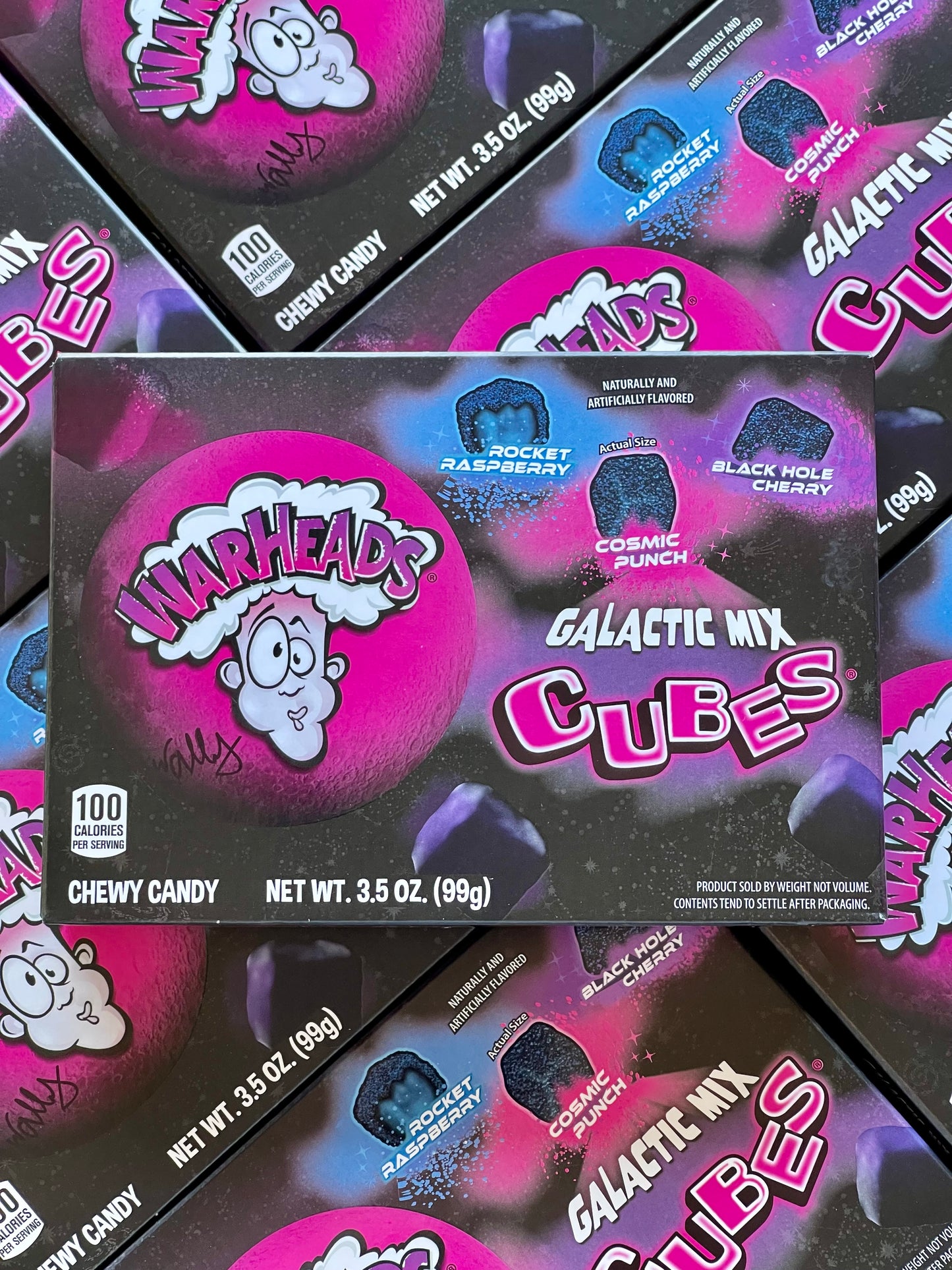 Warheads Galactic Cubes Theatre Box 99g