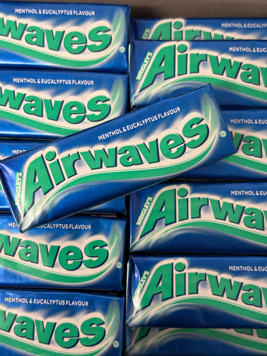 ** Airwaves Gum (UK) Menthol and Eucalyptus flavour single pack