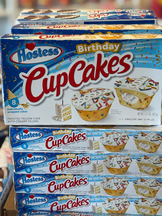 Hostess Birthday Cupcakes Full Box **SPECIAL**