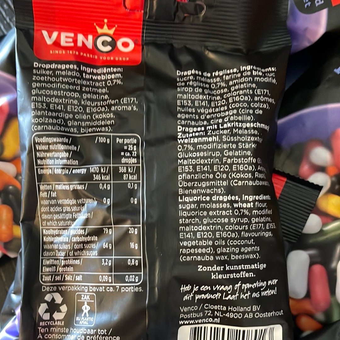 Venco Kleurendrop Licorice (Licorice Bullets) 120g