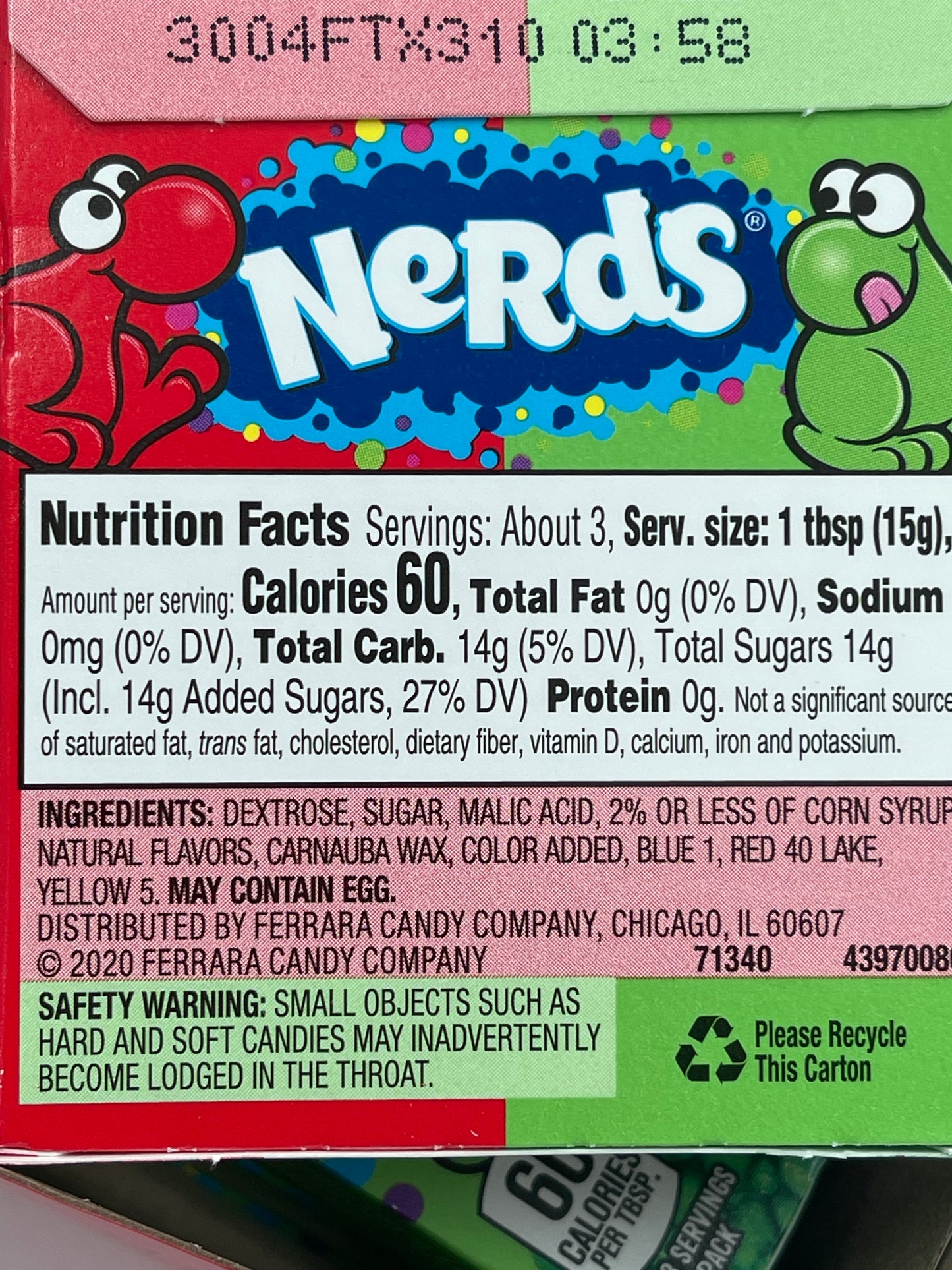 Nerds Watermelon & Cherry Small Box 47g