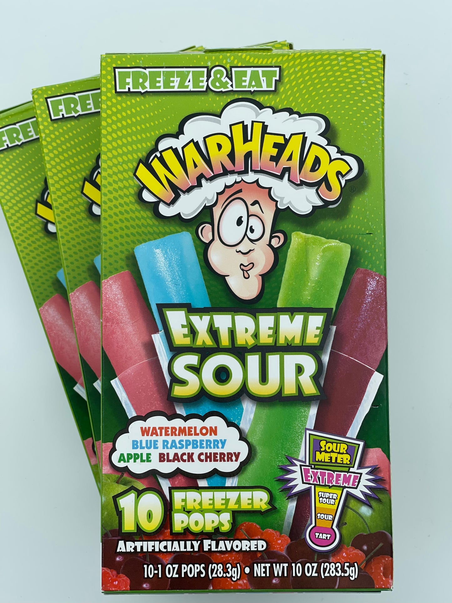 Warheads Extreme Sour Freezer Pops 10pk