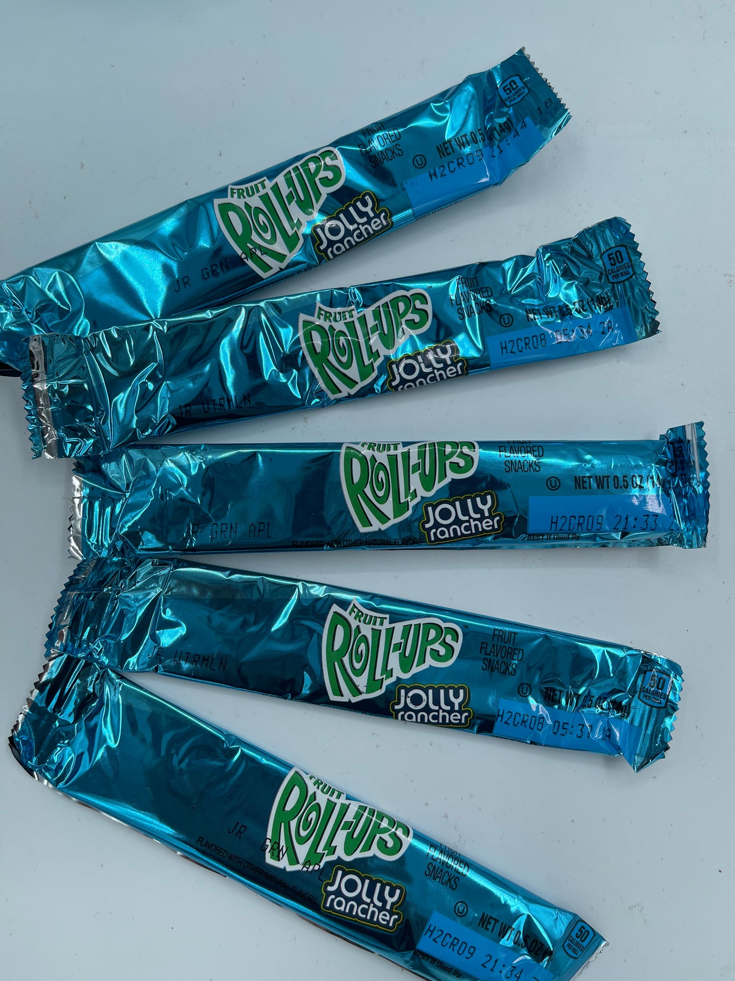 Fruit RollUps Jolly Rancher Singles 14g Sugar Boom