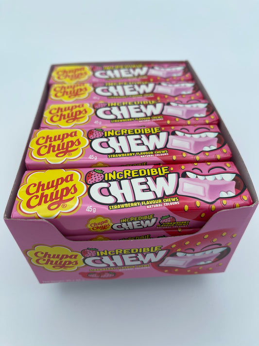 Chupa Chups Incredible Chew Strawberry 45g