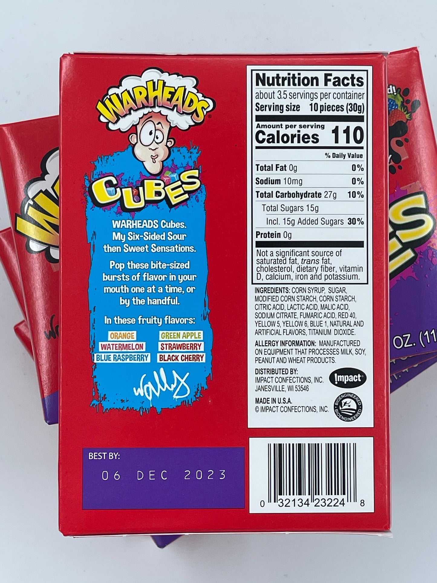 Warheads Cubes Theatre Box 113g