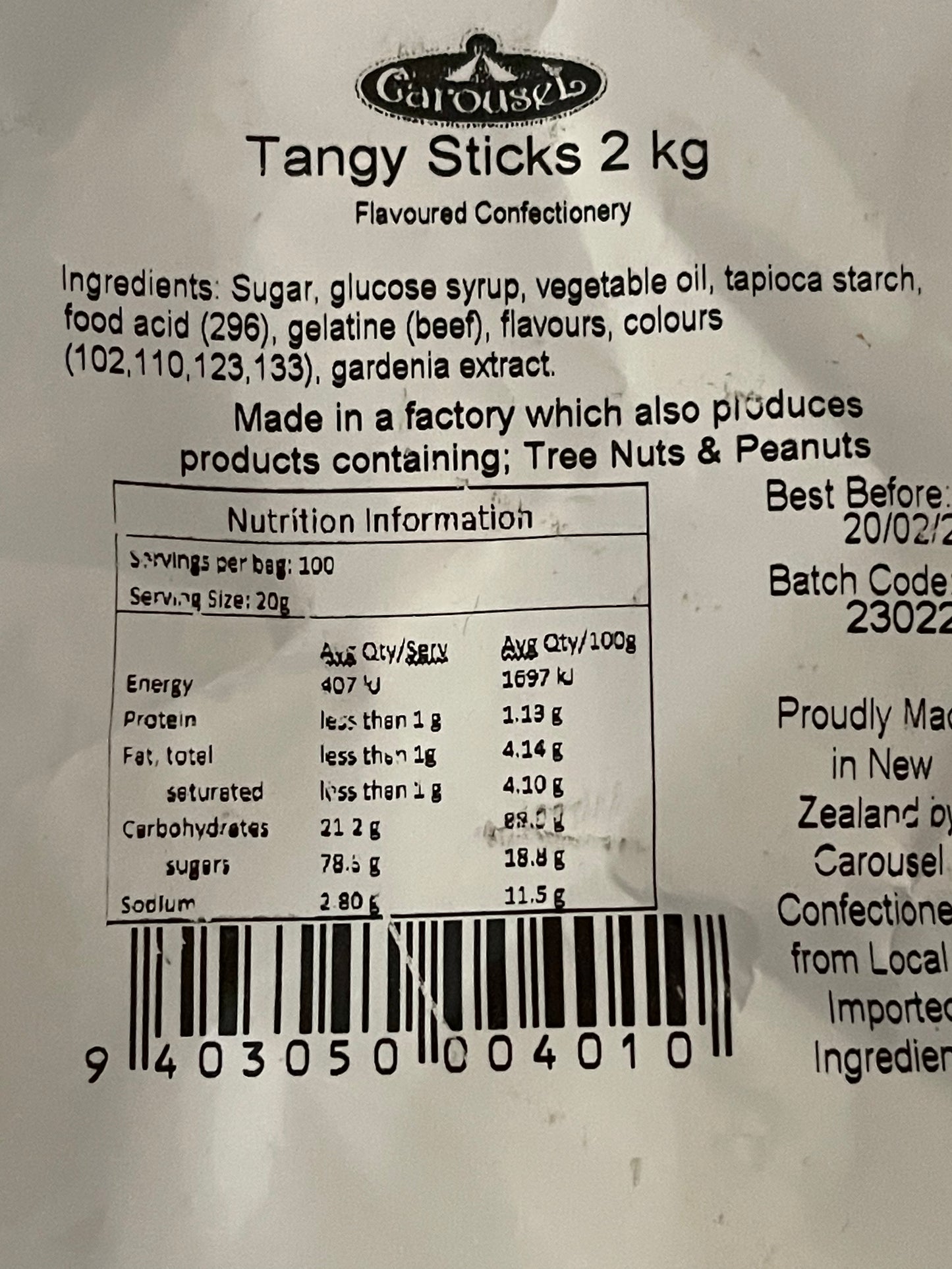 Tangy Fruit Sticks