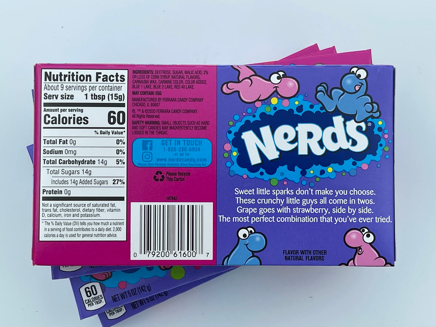 Nerds Grape & Strawberry Theatre Box 141g