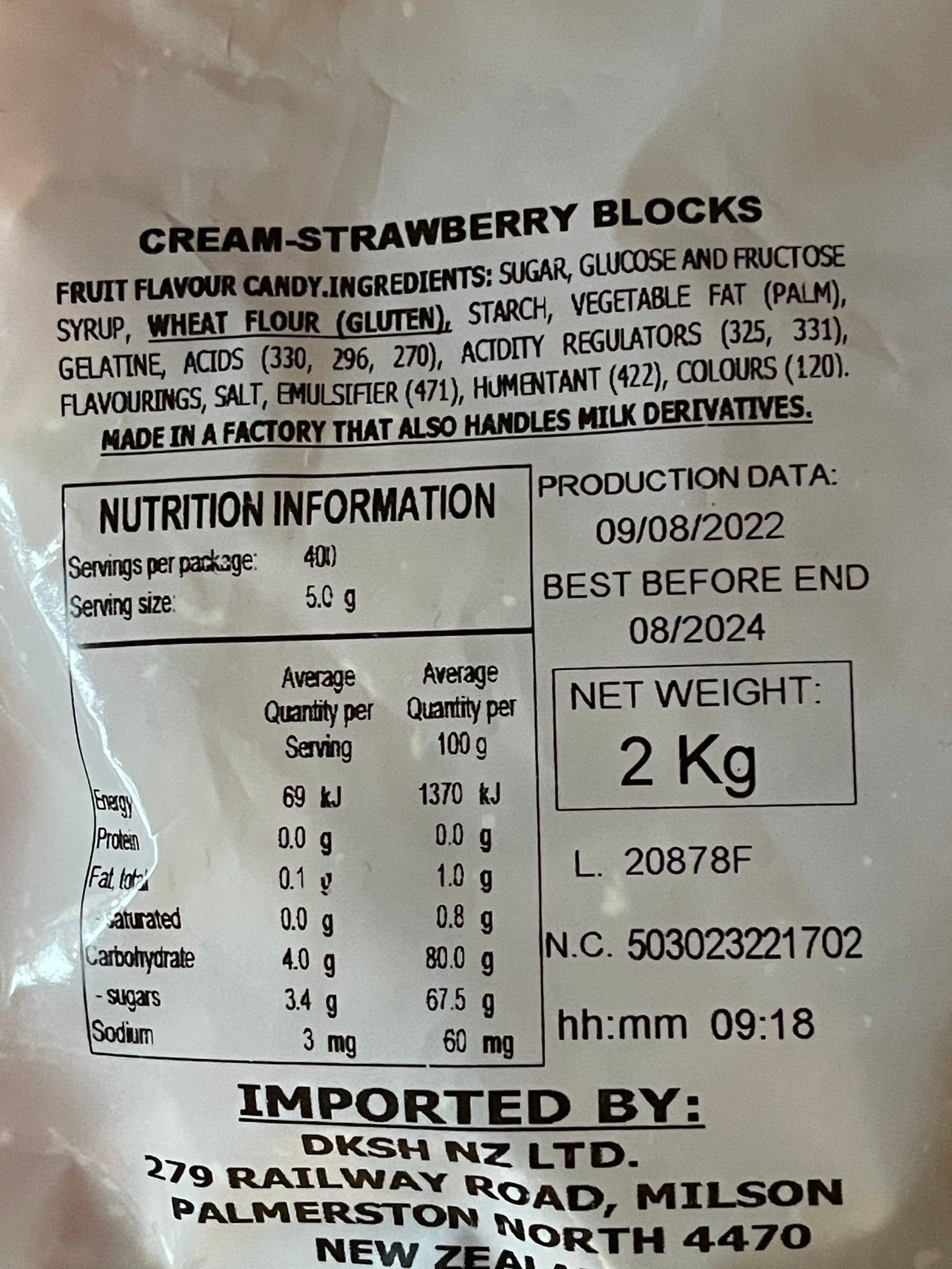 Strawberry Cream Bricks