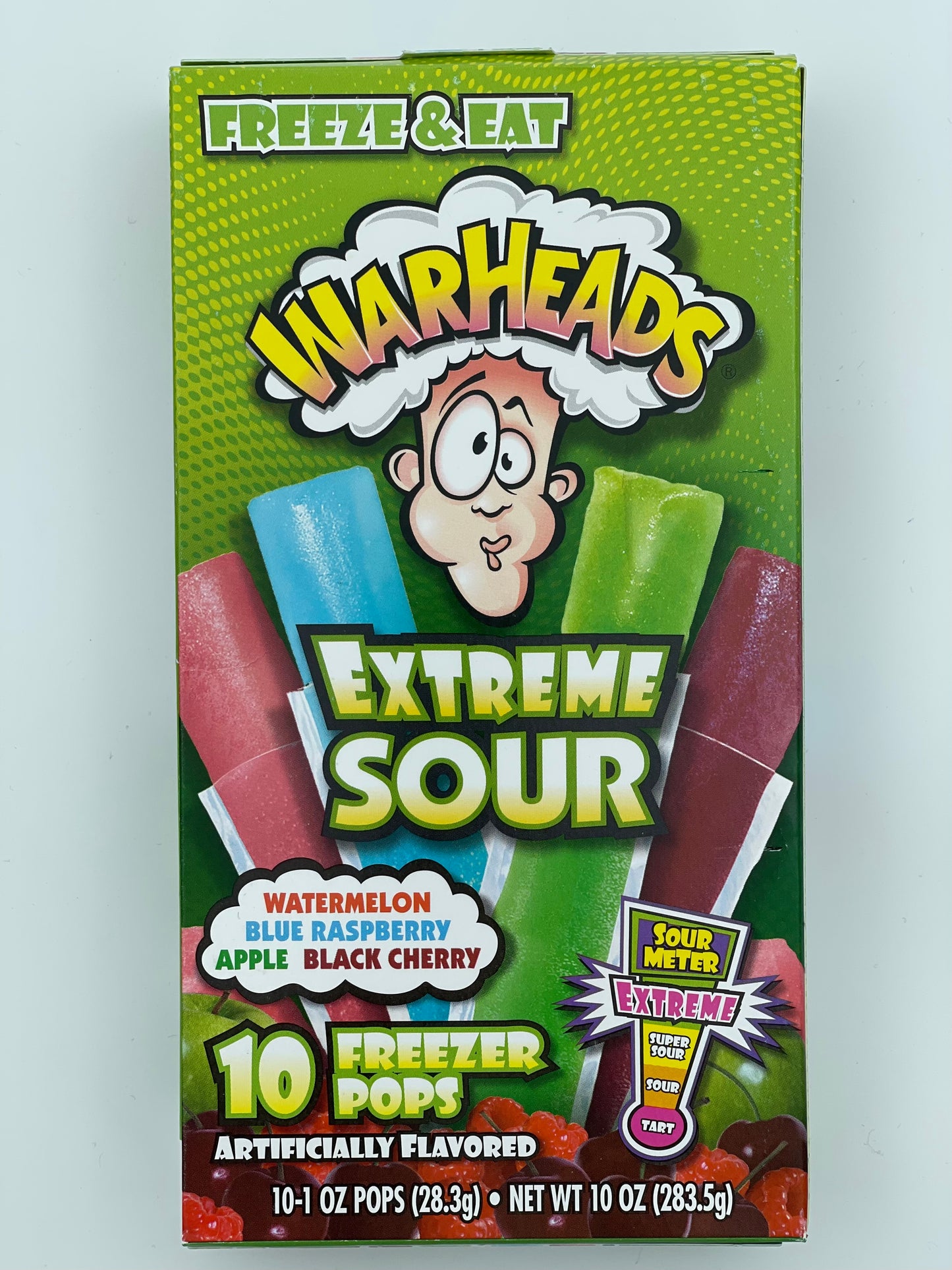 Warheads Extreme Sour Freezer Pops 10pk