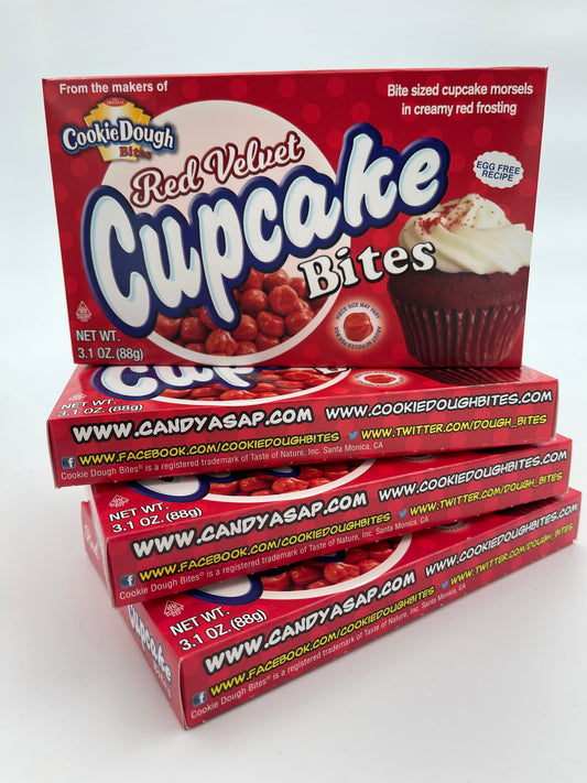 Cookie Dough Red Velvet Cupcake Bites Theatre Box 88g