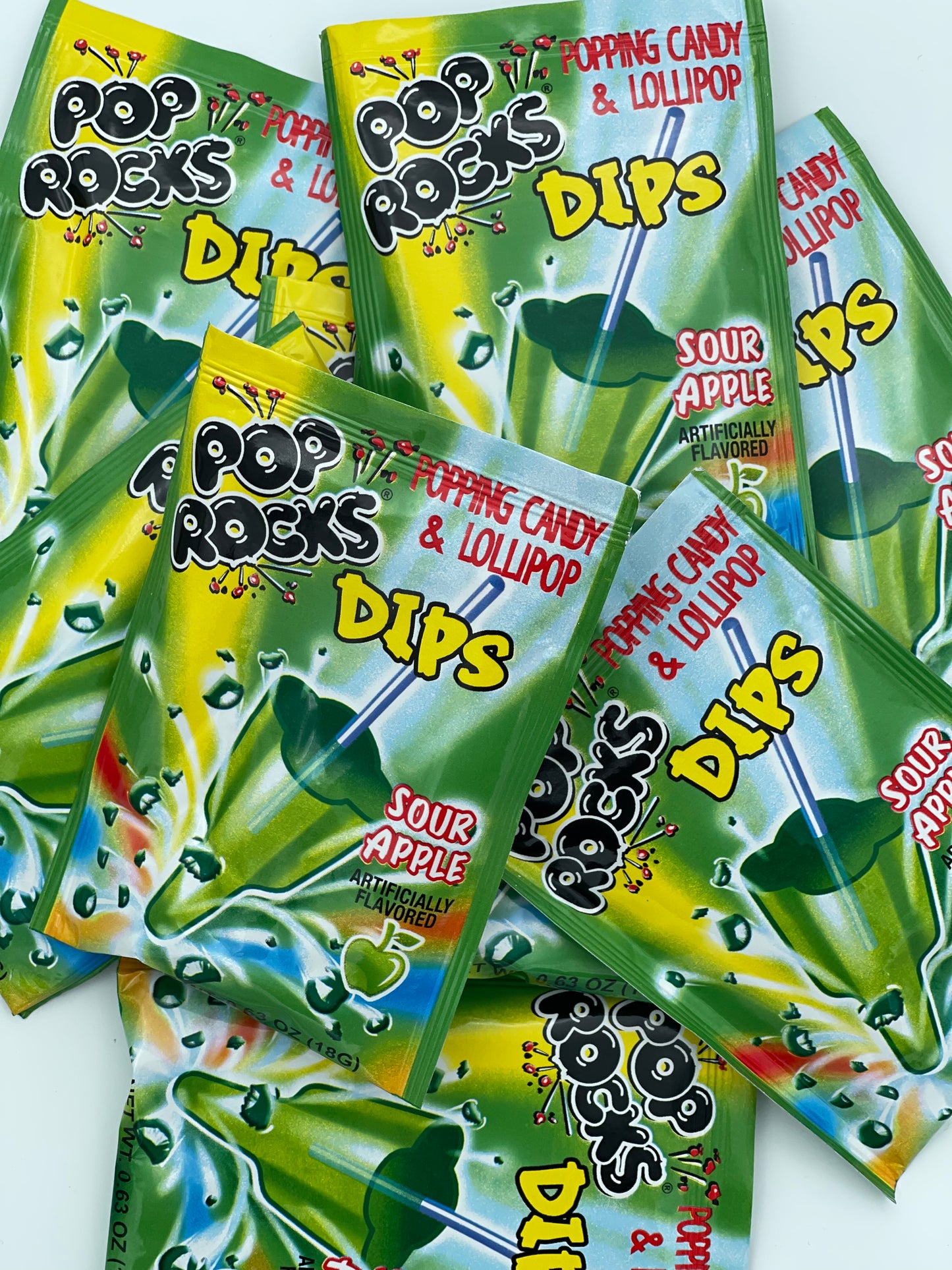 Pop Rocks Dips Sour Apple