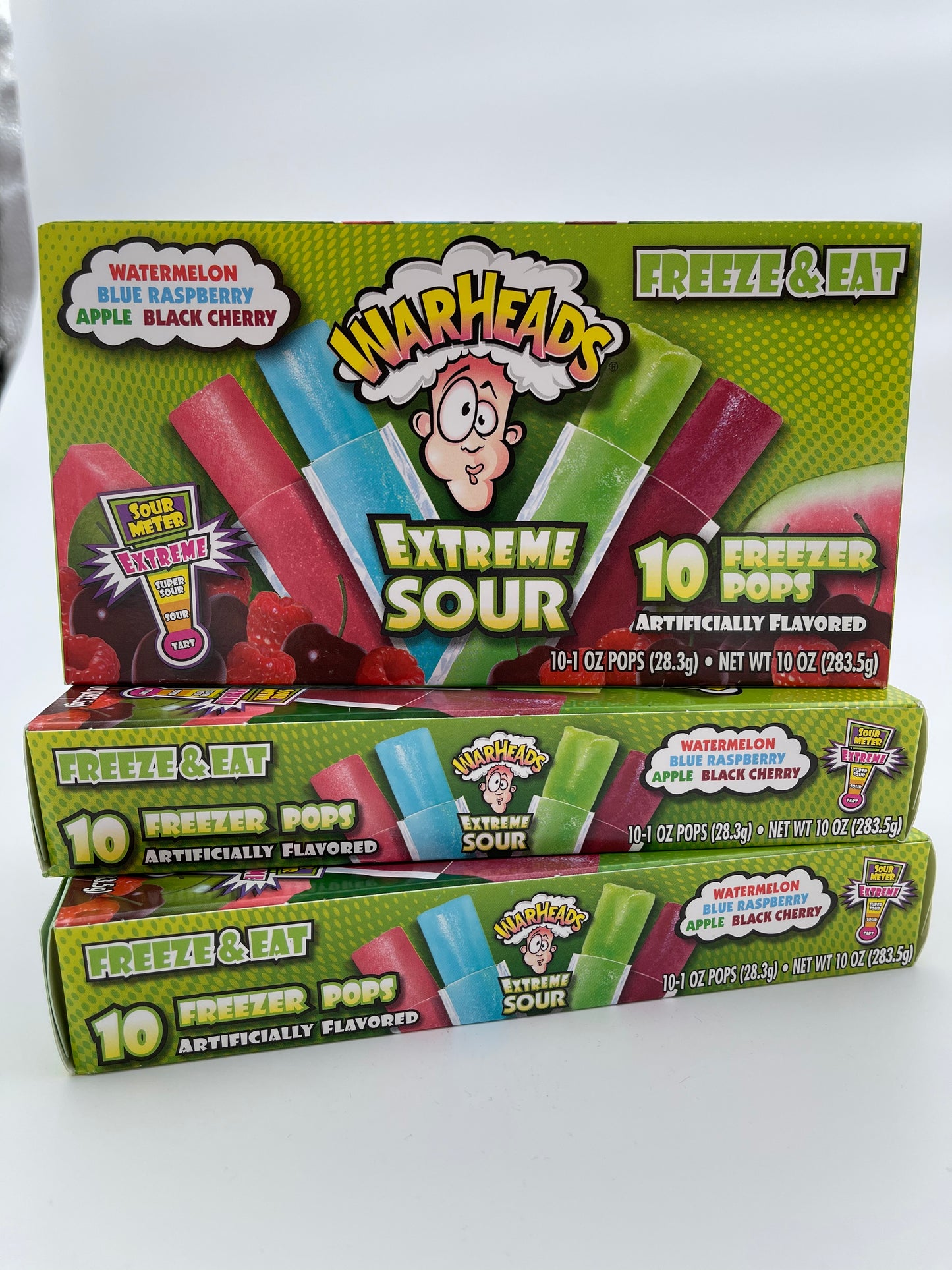 Warheads Extreme Sour Freezer Pops 10pk