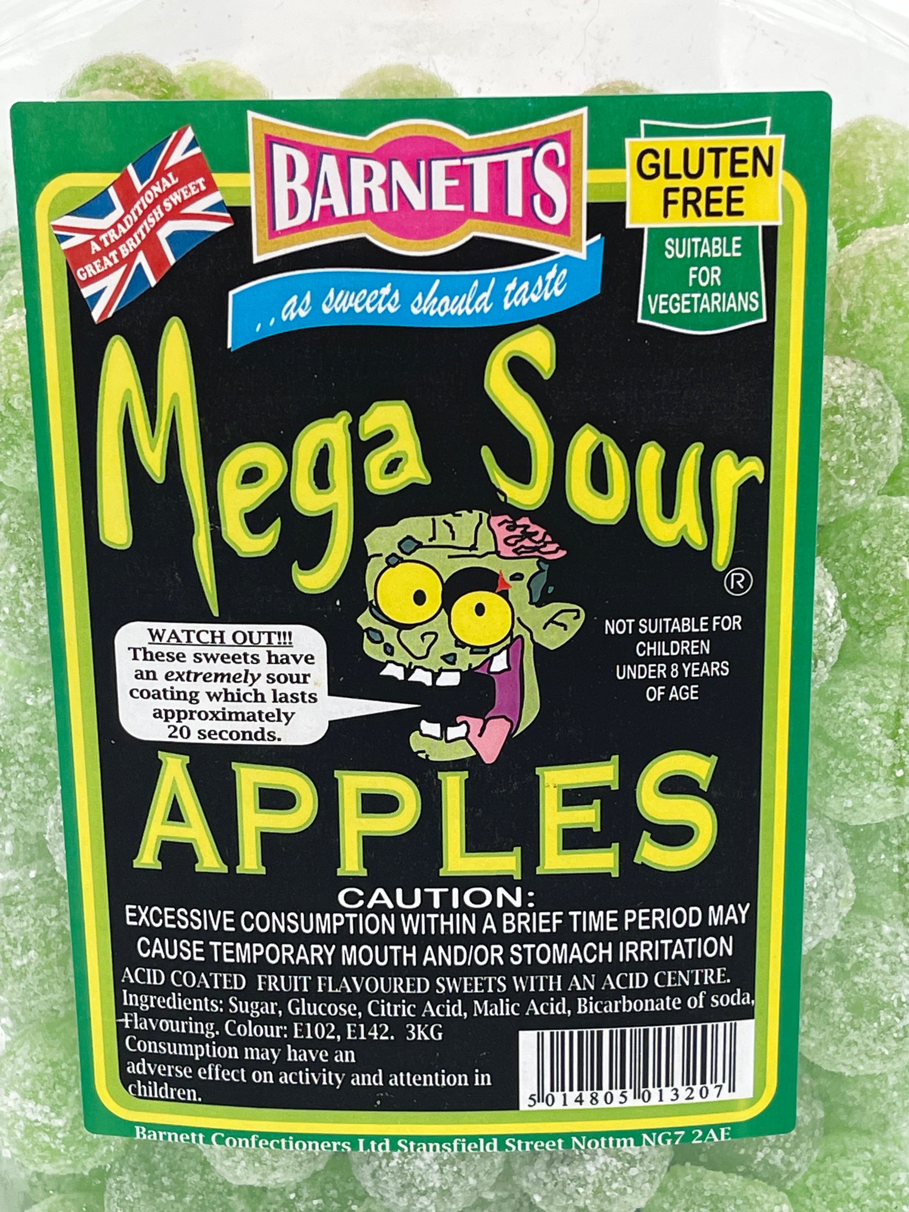 Barnett's Mega Sour Mixed Fruits - 3kg – Sweet Sweets UK