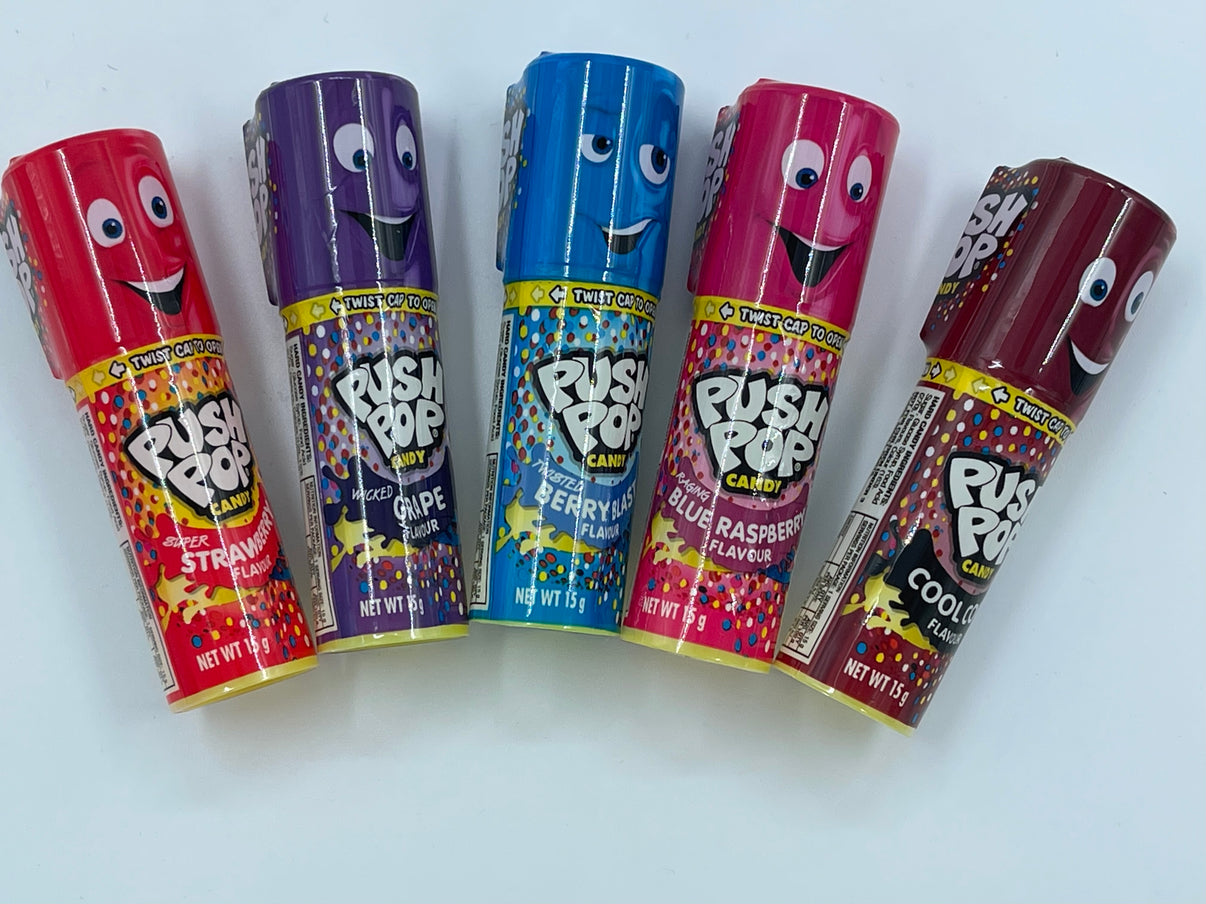 Push Pops assorted flavours 15g – Sugar Boom