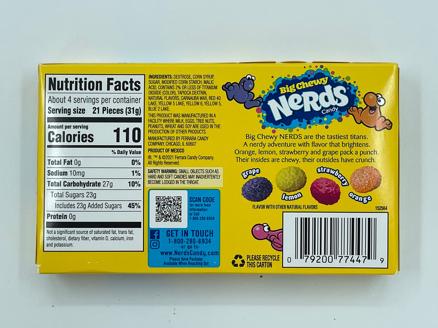 Nerds Big Chewy Theatre Box 120g